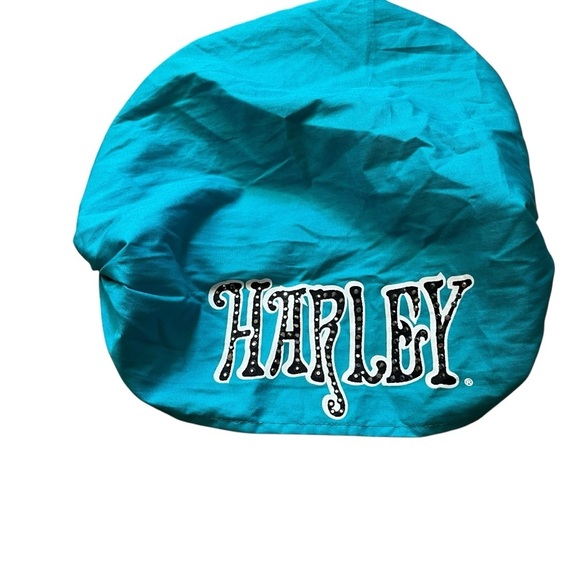 Harley-Davidson Accessories - Harley-Davidson Teal Cotton Headwrap Bandana – Rhinestone Logo – One Size